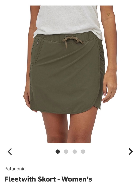 Patagonia Dresses & Skirts - Patagonia Basin Green Fleetwith Skort Size XS